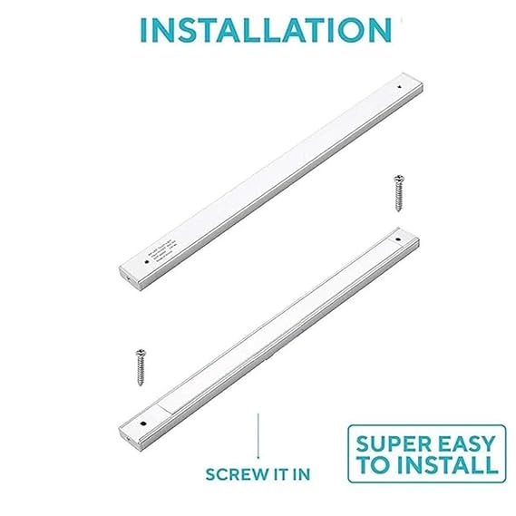 Image of LED Profile Light for Cabinet, Wardrobe, Closets, Cupboard, Kitchen (Warm White, 1Foot, 4Watt) (4FT)