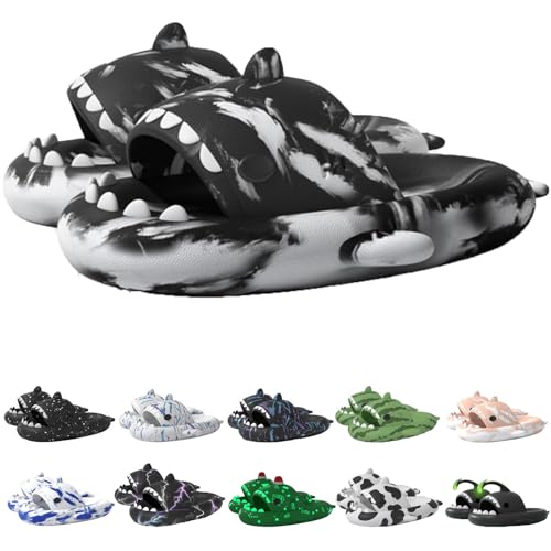 Jfxgjuv Sharklas Polares Originales, Sharklas Originales, Sharky Chanclas, Chanclas De Tiburon, Shark Slides Sandals for Women and Men