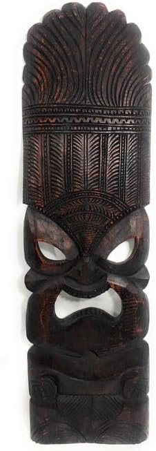 Premium Ku Tiki Mask 36 in - Walnut Hand Carved | #rti201790w