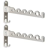 Plegable Aluminio montado Pared Percha Tendedero Colgante Abrigo Camisa Pantalones Ahorro Espacio Almacenamiento...