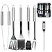 Produktbild BIFY Grillbesteck-Set,hohe Qualität RostfreierStahl BBQ-Set 6-teiliges Set,Kommt mit Tragetasche Thermometer,Geeignet für Picknick-Camping Grillen im Innenbereich BBQ-Liebhaber.