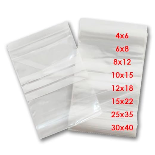 Bolsas Plástico Transparente Con Cierre Zip. Bolsas Herméticas Grandes Para Ropa, Ropa Bebe, Avión, Accesorios, Congelar Alimentos, Guardar Juguetes. Bolsa Reutilizable con Autocierre (5, 30x40 cm)