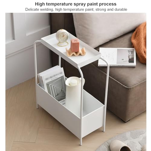 Table basse compacte pour salon étroit avec double rangement