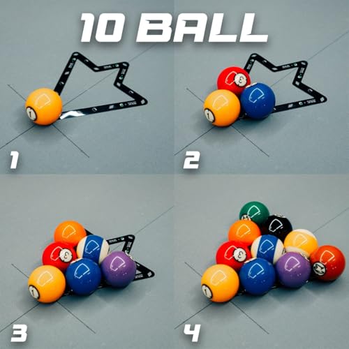 FG 9 & 10 Ball Magic Rack – 2-Pack Billiard Ball Rack for Pool Table | Fedor Gorst Edition, Diamond Magic Ball Design - Image 5