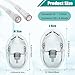 Geiserailie 2 Pack M/L Size Oxygen Mask for Adult with 6.6 Ft Tubing and Adjustable Elastic Strap, Adult Oxygen Mask with Tubing for Connecting