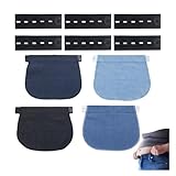 SquishyWorld 10 Pièces Extenseurs de Taille Ajustables, Bandeau Grossesse Elargisseur Pantalon pour Femmes Enceintes Extensions de Pantalon de Grossesse Extenseur Pantalon Ajustables