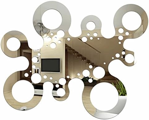 Large Wall Mirror Acrylic Decoration Elegance 47 x 60 cm Living Room Bedroom