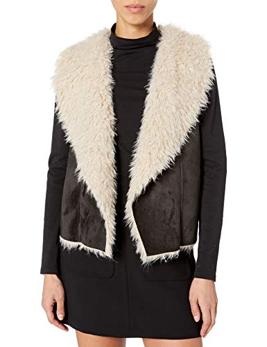 Jack by BB Dakota Women's Faux Suede Vest, Black, Medium