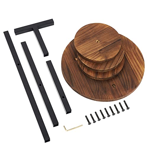 Augosta 3 Tier Plant Stand, Corner Plant Stand, Tall Metal Wood Plant Shelf Holder For Indoor Plants, Outdoor Garden Plant Display Rack Flower Pot Stand For Corner Living Room Balcony Garden Patio #TOP7