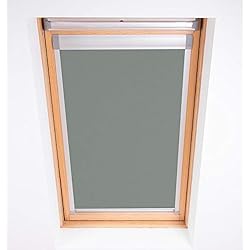 Persianas Para Ventanas Fakro Bloque Ciego de la claraboya 5 (78/98) para Fakro Ventanas de Techo Blockout, Peltre