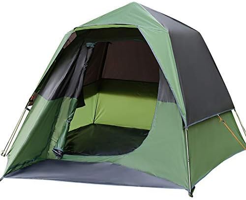 HWLY6 Person Tent-Quick and Easy Camping Tent, Professional Waterproof and Windproof Fabric, 3 Sides Ventilation Mesh Screen Ventilation Net, Double Layer, Lightweight and Carrying Bag