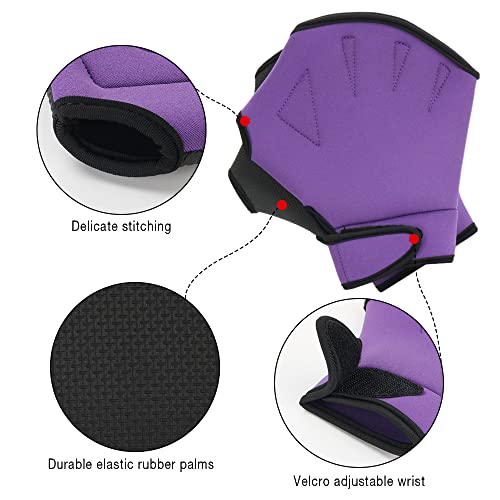 Aquatic Fitness Set Water Dumbbells Pull Buoy Leg Float EVA 5-Layer Water Aerobics Workouts 2PCS Foam Barbells Pool Resistance Gloves Weight Loss for Swimming Beginners Sports Exercise - Thumbnail 4