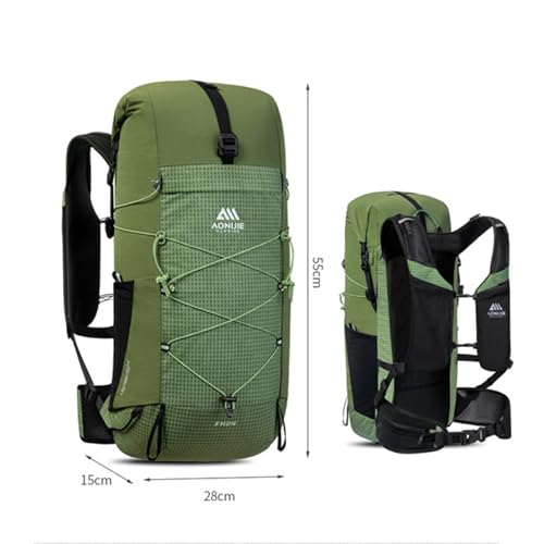 Mochila de senderismo AONIJIE 24L ligera multifuncional verde miniatura 4