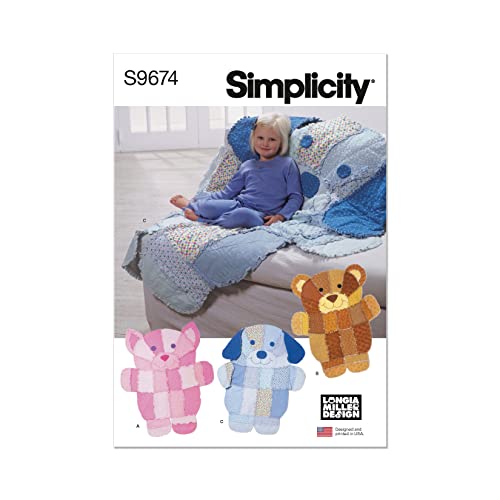 Simplicity SS9674OS Rag Quilt by Longia Miller OS (ONE Size), Multicolour