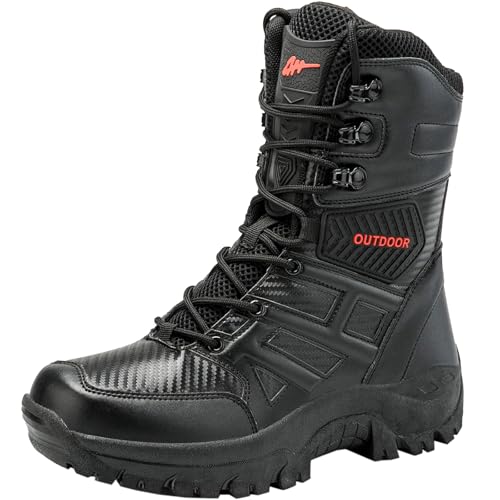 Bottes de combat homme finis les lacets fastidieux grâce au double zip