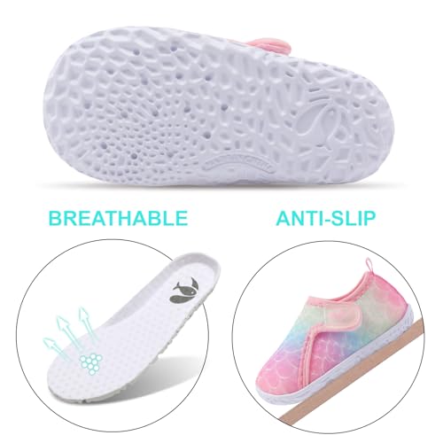 Image of FEETCITY Baby Boys Girls Water Sport Shoes Barefoot Kids Aqua Socks Quick-Dry Beach Swim Pool Shoes