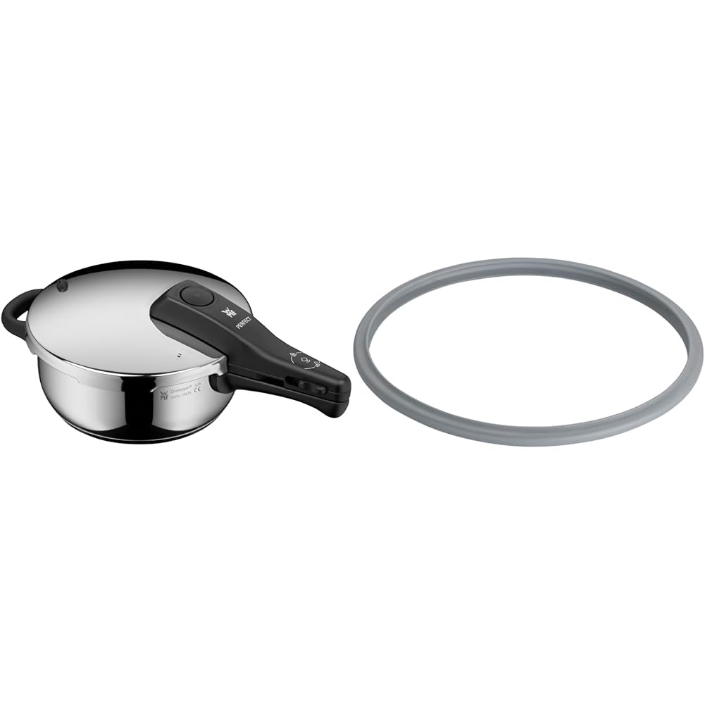 WMF Perfect One Pot Schnellkochtopf Induktion 3l & Ersatzteil Dichtungsring 22 cm, für 3l, 4,5l, 6,5l, 8,5l, Silikonring, Silikon