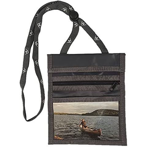 Sun wallet, breast bag in silver gray for outdoors Cover