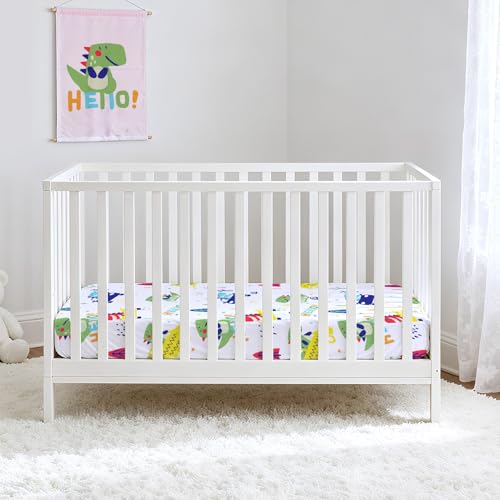 Image of UOMNY Crib Sheet,Boys Girls Crib Sheets Baby Sheet for Standard Crib and Toddler Mattresses Nursery Bedding Sheet Crib Mattress Sheets for Boys and Girls 1 Pack Toddler Sheet