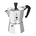 Bialetti Moka Caffettiera con Fascia, Alluminio, Argento, 2 Tazze
