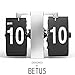 Betus Retro Style Flip Desk Shelf Clock - Classic Mechanical-Digital Display Battery Powered - Home & Office Decor 14 x 5.5 x 3.5 Inches