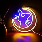 Anime Sailor Moon Cat Luna Neon Signs Wall Decor 13x 12 Inches,Birthday Gifts,Dimmable Led Signs For Girl's Room, Bedroom Decor, Party Decor (Luna Signs)