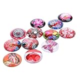 SOESFOUFU Parches de Cristal Gemas para Joyería DIY, 20 Piezas Adhesivas, 20 MM, en Colores Variados, para Hacer Pulseras y Colgantes Creativos Color Aleatorio