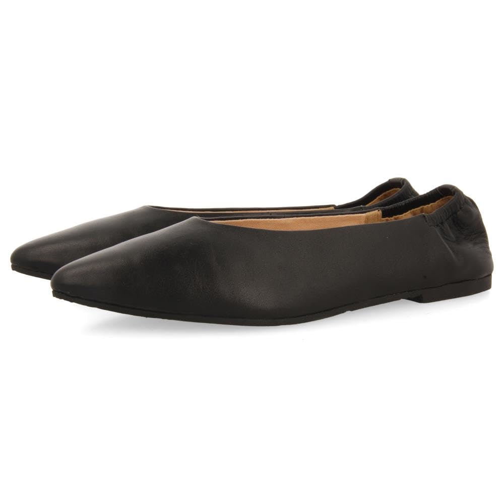 GIOSEPPO 92110, Women's Ballet Flat, Black, 37 EU, Black/White, 5 UK