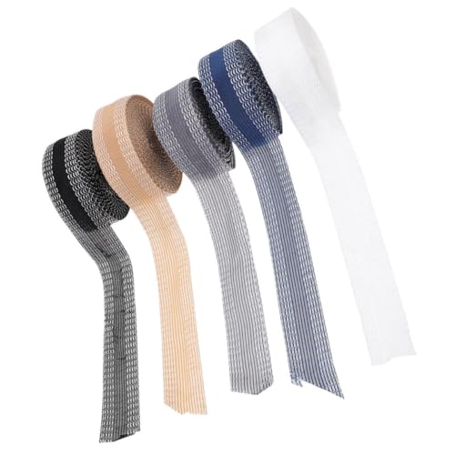 POPETPOP 5 Rollos de Cinta Termoadhesiva en Poliéster para Dobladillos de Pantalones Elasticidad y Fácil de Cortar, Adecuado para Ropa y Proyectos DIY