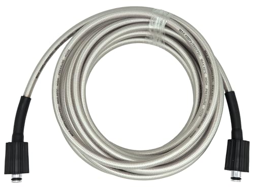 25-Foot Pressure Washer High Pressure Hose Replacement for Greenworks 5200402 Compatible with all Greenworks Pressure Washers 1/4-Inch Quick Connect