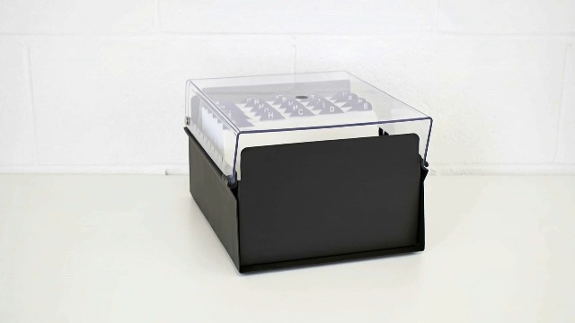 Amazon.com : Acrimet 6 x 9 Card File Holder Organizer Box Metal