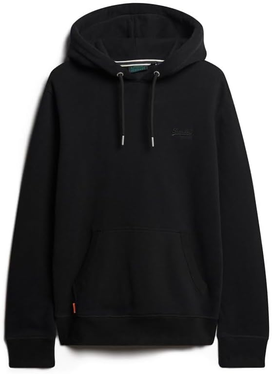 Superdry Mens Essential Logo Hoodie Black Size L