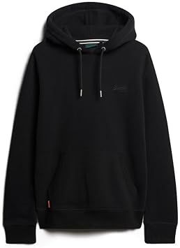 Superdry Mens Essential Logo Hoodie Black Size L