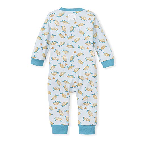 Image of Burt's Bees Baby unisex-baby Sleep & Play, Organic One-piece Romper-jumpsuit Pj, Zip Front Footed Pajama