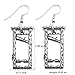Gothic Silver Guillotine Earrings for Women Guillotine Dangle Earrings Hip Hop Rock Cosplay Party Cool Earrings Jewelry(Silver)
