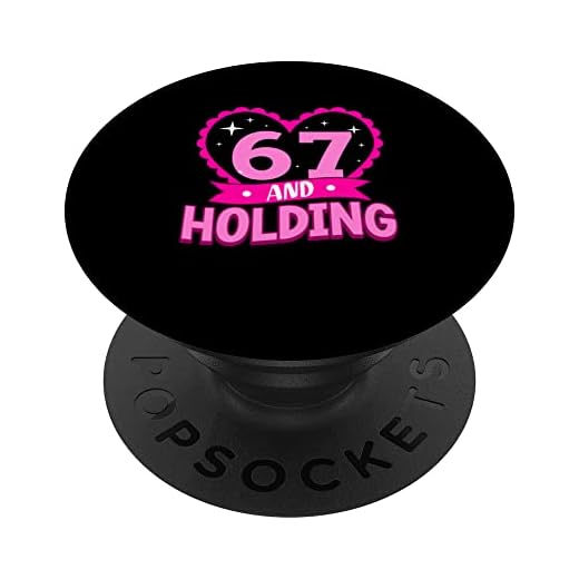 67 y celebración de 67 cumpleaños regalo para su sexagésimo séptimo cumpleaños PopSockets PopGrip Intercambiable