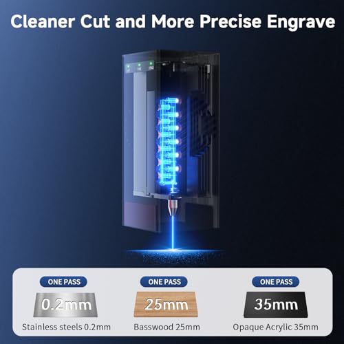 Image of Creality Falcon2 Pro 60W Laser Engraver, Enclosed Laser Cutter with Air Assist, 3-in-1 Laser Module, HD Camera Positioning, Auto Fan, Class 1 Safety Laser Engravering Machine for Wood and Metal