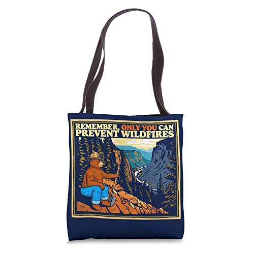 Vintage Style Smokey Bear Only You Retro Hiking Tote Bag miniatura 1