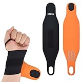 Cleminsta Muñequera, Soporte de Mano Ajustable Muñequera Suave Correas Compresión de Muñeca Transpirable Férula Muñequera para Deportes de Tenis Tendinitis Equitación Correr (Negro)