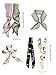 kcctoo 6Pack Scarf Bags for Women Handbag Scarfs Band Hair Neck Scarves Fashion Gifts