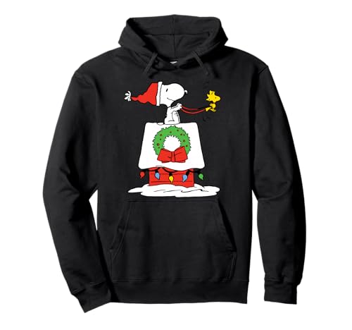 Peanuts Snoopy Charlie Brown Weihnachts-Kapuzenpullover Pullover...