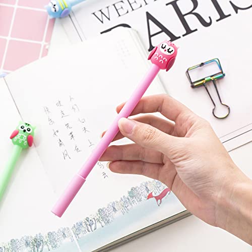 Juego 8 bolígrafos de tinta gel con diseño búho 0.5 mm miniatura 2