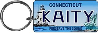 Personalized Connecticut Sound Replica License Plate Keychain