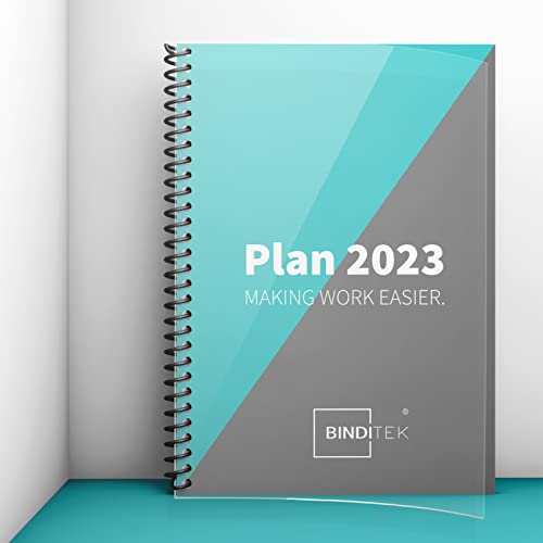 Binditek 50 Pack Plastic Spiral Binding Coils, 12Mm(1/2") Binding Spirals, 90 Sheet Capacity,4:1 Pitch, Black Binding Spines #TOP5