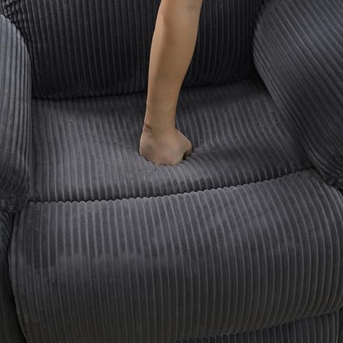 Sillón Plegable Curvo Gris Oscuro miniatura 6