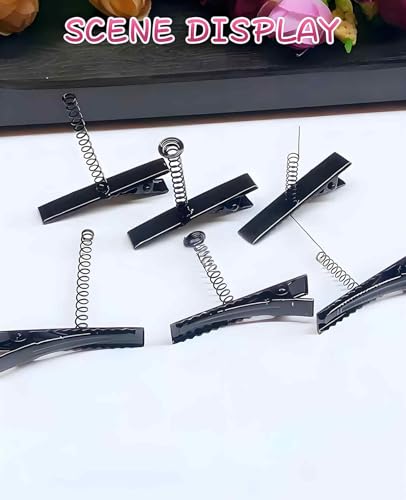 100 piezas pinzas para cabello metálicas tipo pato miniatura 7
