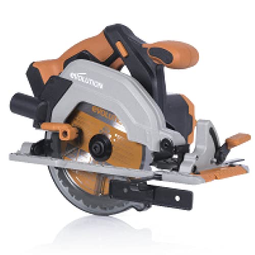 EVOLUTION POWER TOOLS Sierra circular inalámbrica R165CCS-Li de con corte multimaterial - Incluye...
