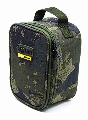 Solar Tackle Undercover Camo Zubehör Beutel Tasche, mit Doppelreißverschlüssen für einfachen Zugriff, gepolsterten Seiten, Boden und Deckel - erhältlich in Vier Größen Cover