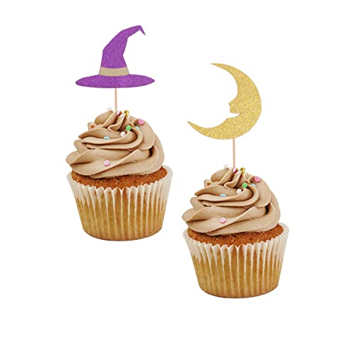 Gadpiparty 12 Pçs Decorativos Padrão De Halloween Elementos De Sobremesa Picaretas De Frutas Toppers