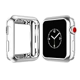 Apple Watch Case for Series 3, Series 2, Series 1 42mm, Icesnail Apple Watch Plate Soft Slim Protective Cover Bumper for iWatch Nike+, Sport, Edition All Models (42silver)